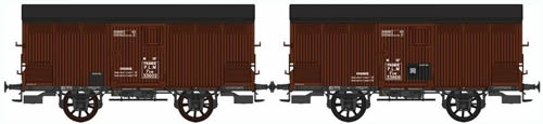 REE Modeles WB-294 - French 2pc Boxcar Set of the PLM